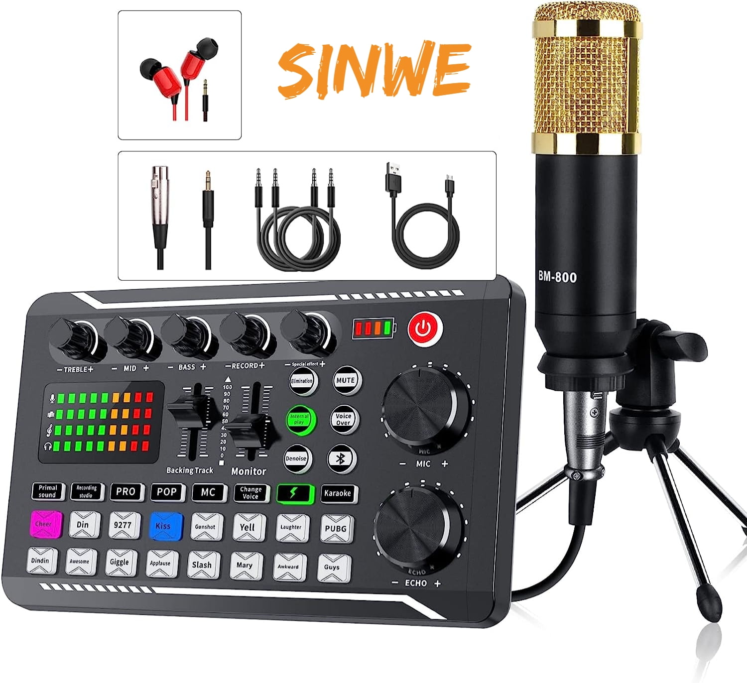 [New Arrival]Streaming Microphone Kit With Audio Mixer USB Condenser ...