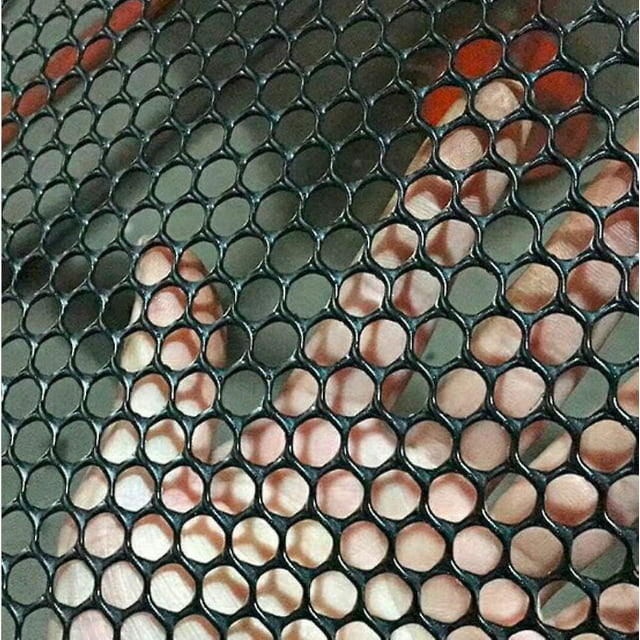 Lightweight Plastic Chicken Wire Safety Net Balcony Protection Net, Opening: 0.8cm, Black, Size: W50cm X L10m