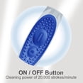 thumbnail image 5 of Colgate 360 ​​Vibrate Deep Clean Paquete de cepillo de dientes con pilas, cepillo de dientes eléctrico desechable con 1 pila AAA incluida, limpieza de toda la boca, paquete de 2, 5 of 5