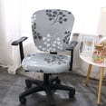 thumbnail image 2 of Cateissary Cubierta suave y cómoda de la silla de la oficina del estiramiento de la experiencia del asiento de la cubierta de la silla del Decoración del hogar gris 1, 2 of 6