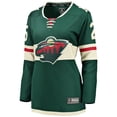 thumbnail image 2 of Women's Fanatics Jonas Brodin Green Minnesota Wild Breakaway Player Jersey, 2 of 3