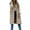 Beige, variant on CAIXIA Long Puffer Vest Women Sleeveless Lightweight Puffer Hooded Jacket Winter Warm Outerwear Quilted Jackets for Women,Beige