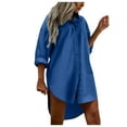 thumbnail image 4 of Clothing 2025 Super Soft Wrinkle Free Button Down Shirts for Women Formal Work Dress Blouses Tops Womens Button Down Shirts Boyfriend Long Sleeve Oversized Blouses Tops, 4 of 9
