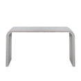thumbnail image 4 of Ffz Washed White Console Table, 59In Entryway Table, Curved Waterfall-Style Table,Console Table With Wood Beads,Entrance Table For Entryway, Hallway, Living Room, Foyer, Corridor, 4 of 5