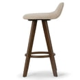 thumbnail image 6 of Set of 2 Belden Beige Woven Rope Fabric Dining Chair with Plastic Frame, 6 of 8