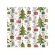 thumbnail image 1 of Xihbxyly oferta del dia Cortina de ducha de poliéster con estampado navideño de copos de invierno y Navidad para baño, 1 of 7