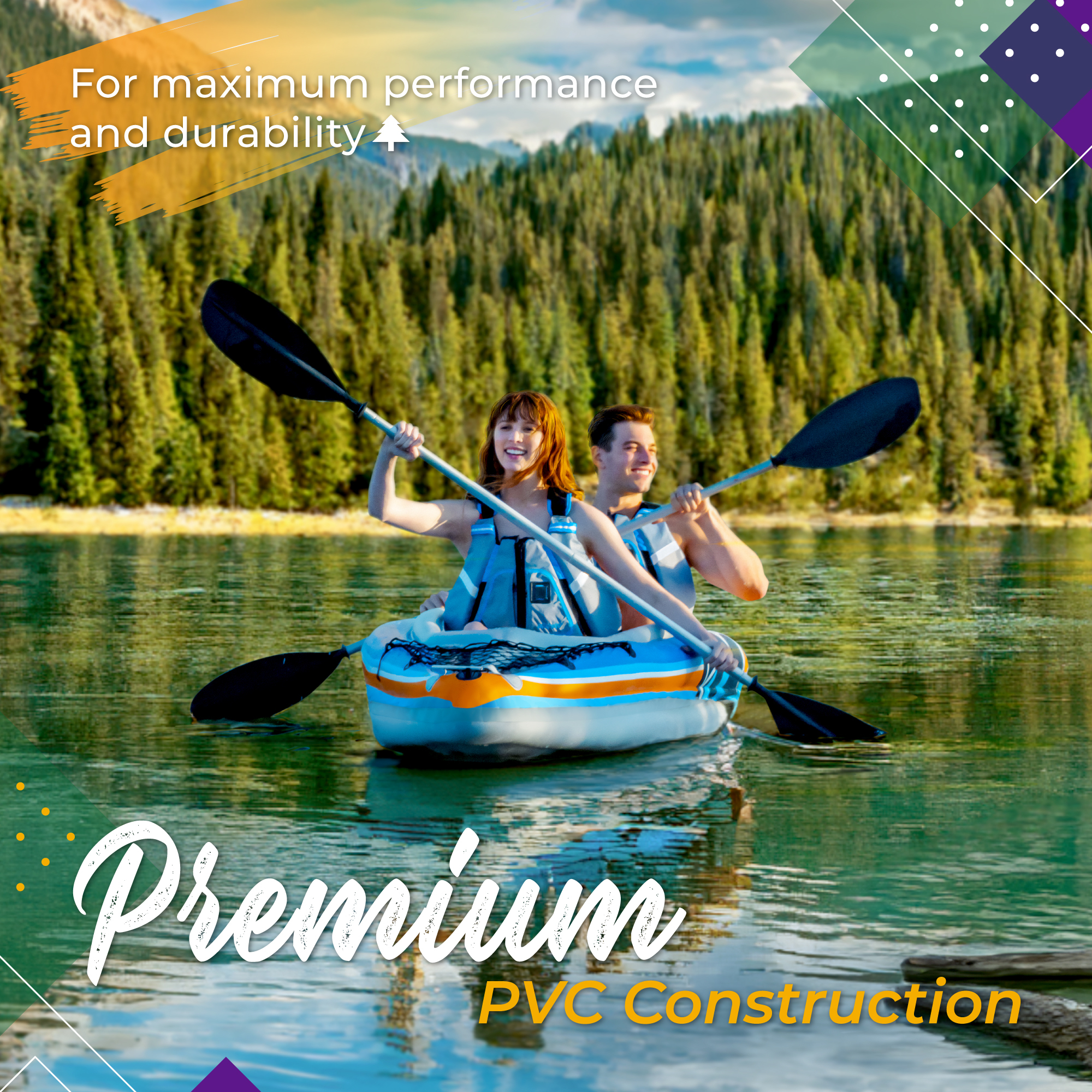 Sunlite Sports 2-Person Inflatable Kayak photo 3