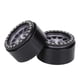 thumbnail image 2 of Pratical RC Track Rim, 4 Piezas RC Car Hub, RC Crawler Car Para 1:10 RC Car LHCER negro y plata, 2 of 8