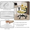 thumbnail image 4 of ZUXONGSY Sunflower Butterfly Desk Chair Cover 2 PCS Rotating Chair Cushion Sliding Covers for Work Chairs Easy to Install Rotating Chair Protective Slipcover for Office Home Cafe, 4 of 7