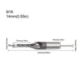 thumbnail image 1 of Xihbxyly Broca para Carpintería, Construcción de Acero con Alto Contenido de Carbono, Opciones de Tamaño de 8 a 22 Mm, Herramienta de Embutir Duradera, Solución de Instalación Eficiente, Herramienta, 1 of 4