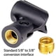 thumbnail image 2 of 4 stycken Universal Mikrofonklämma Hållare med 5/8 tum Hane till 3/8 tum Hona Mutter Adaptrar, 2 of 5