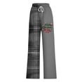 thumbnail image 3 of Funicet Pantalons Larges pour Femmes, Pantalons pour Femmes, Pantalons de Noël à Rayures Imprimées avec Cordon de Serrage, Pantalons Larges, Pantalons de Noël pour Femmes, 3 of 4