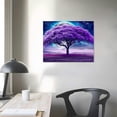 thumbnail image 4 of Nawypu Canvas Wall Art For Living Room Large Size Farmhouse Wall Decor For Bedroom Purple Tree Abstract Scenery Pictures Artwork Canvas Prints Office Decor Painting Dormitory Decor Modern, 4 of 6