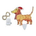 thumbnail image 2 of Christmas Decor Dachshund, Christmas Yard Decor LED Light Decoration with String Light, Acrylic Outdoor Animal Decorations Christmas Dog Yard Decor for Porch Lawn Home, 2 of 7