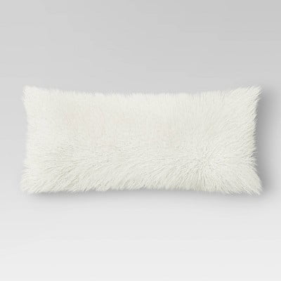 Opalhouse Faux Fur Body Pillow - Cream 