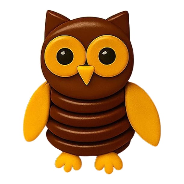 Kit de decoración DIY con botones de animales para hacer colgantes. Búho