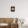 thumbnail image 2 of Stupell Industries October 31st Halloween Pumpkin Holiday Painting Black Framed Art Print Wall Art, 2 of 5