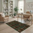 thumbnail image 2 of ODIKA Woodland Cabin Decor Pine Antler Design Star Accented Banded Edge Pet Friendly & Kids Safe Play for Playroom, Bedroom, Reading Nook, 2 of 7