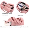 thumbnail image 4 of Bolsa de deporte para hombre y mujer con compartimento para zapatos y compartimento para artículos húmedos, bolsa de viaje para fin de semana, bolso de ocio, bolsa de deporte plegable,, 4 of 5