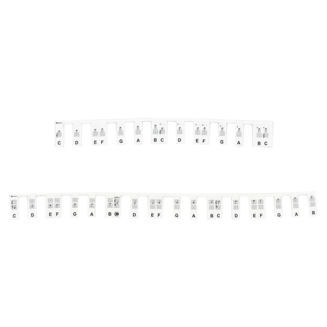 Pegatinas de silicona para , teclados de 61 teclas, notas reutilizables extraíbles, etiquetas para llaves para , estilo b Sunnimix Pegatinas de teclado de piano