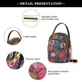 thumbnail image 4 of FORMRS Crossbody Bag for Women Quilted Travel Shoulder Cell Phone Purse with Chain Strap Handbag, Vibrant Blooming Flowers, 4 of 7