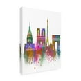 thumbnail image 2 of Trademark Fine Art 'Paris Skyline Rainbow Bright ' Canvas Art by Fab Funky, 2 of 3