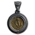 thumbnail image 5 of Ancient Judaea Widows Mite Alex. Jannaeus (103-76 BC) Bezel Mount, 5 of 7