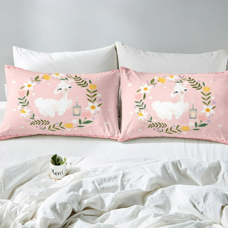 Girls top llama bedding