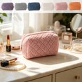thumbnail image 7 of Steadline Bow Decor Nylon Storage Pouch,Zipper Small Accessory Organizer,Compact Carry Bag For Cosmetic Tools Jewelry Stationery Travel Sorting And Daily Sundry Arrangement(Purple), 7 of 7