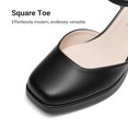 thumbnail image 2 of DREAM PAIRS Women's Chunky Platform Closed Toe Pumps with Confidence, Slip-resistant Outsole, Party, Wedding Shoes, 2 of 7