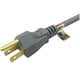 thumbnail image 1 of Cable de alimentación PROJEX de 2,4 m para electrodomésticos de interior, gris, 1 of 3