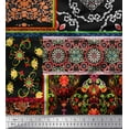 thumbnail image 1 of Soimoi Rayon Fabric Floral & Damask Patchwork Print Fabric by The Yard 56 Inch Wide, 1 of 1