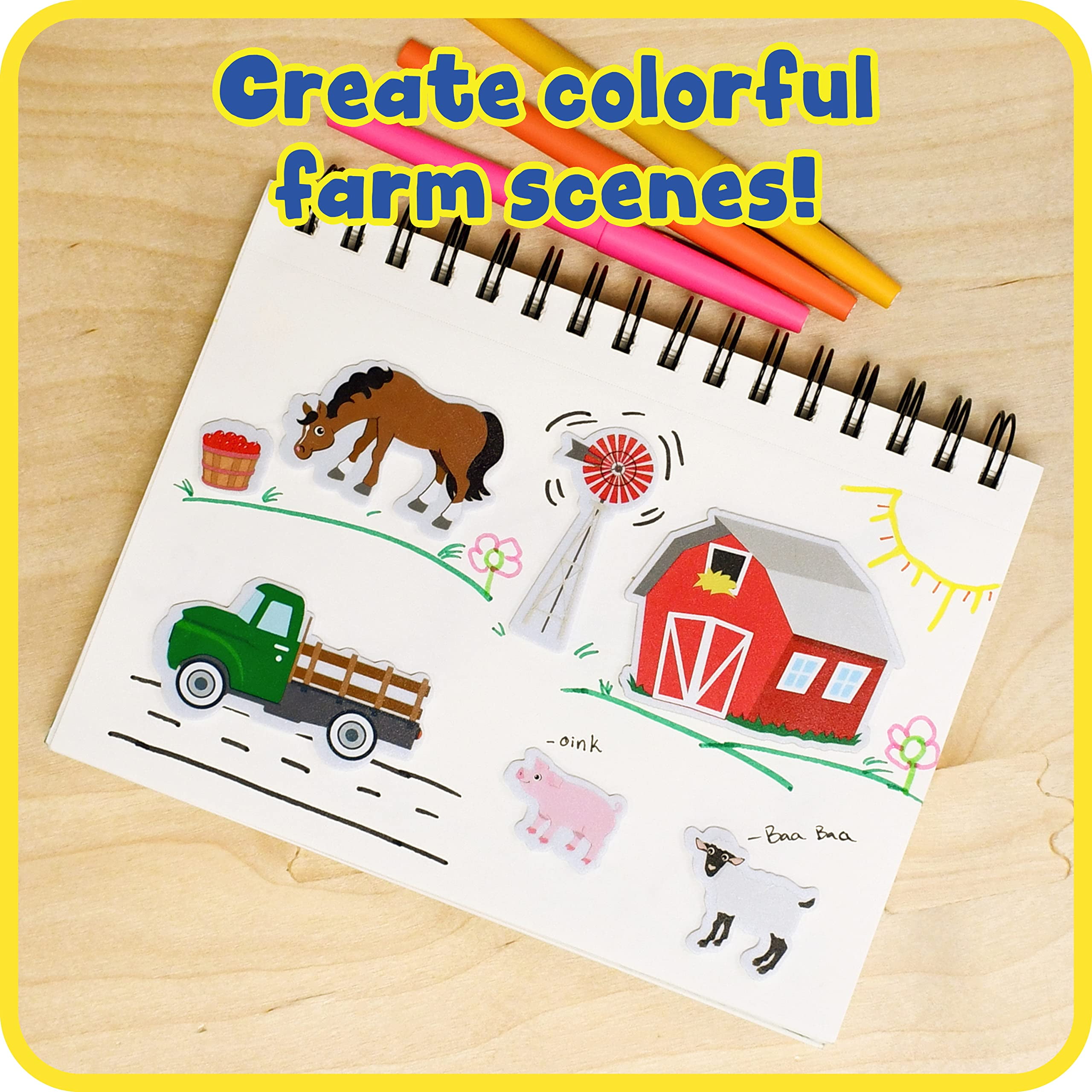 CE-10120 - Foam Stickers - Farm by Learning Advantage