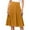 Yellow, variant on Jiyugala Simple Comfy Basic Solid Color Stretch A Line Flared Knee Length Skirt