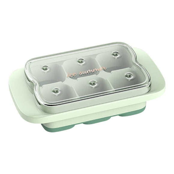pstuiky Máquina para hacer cubitos de hielo nueva de 2023|molde para cubitos de hielo de 6 cavidades|caja de hielo pequeña para refrigerador doméstico