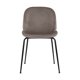 thumbnail image 5 of Silla Alta Tapizada Mirel Zurich 02 para Barra de Cocina Color Taupe Asiento Suave de Lino Patas de Hierro, 5 of 6