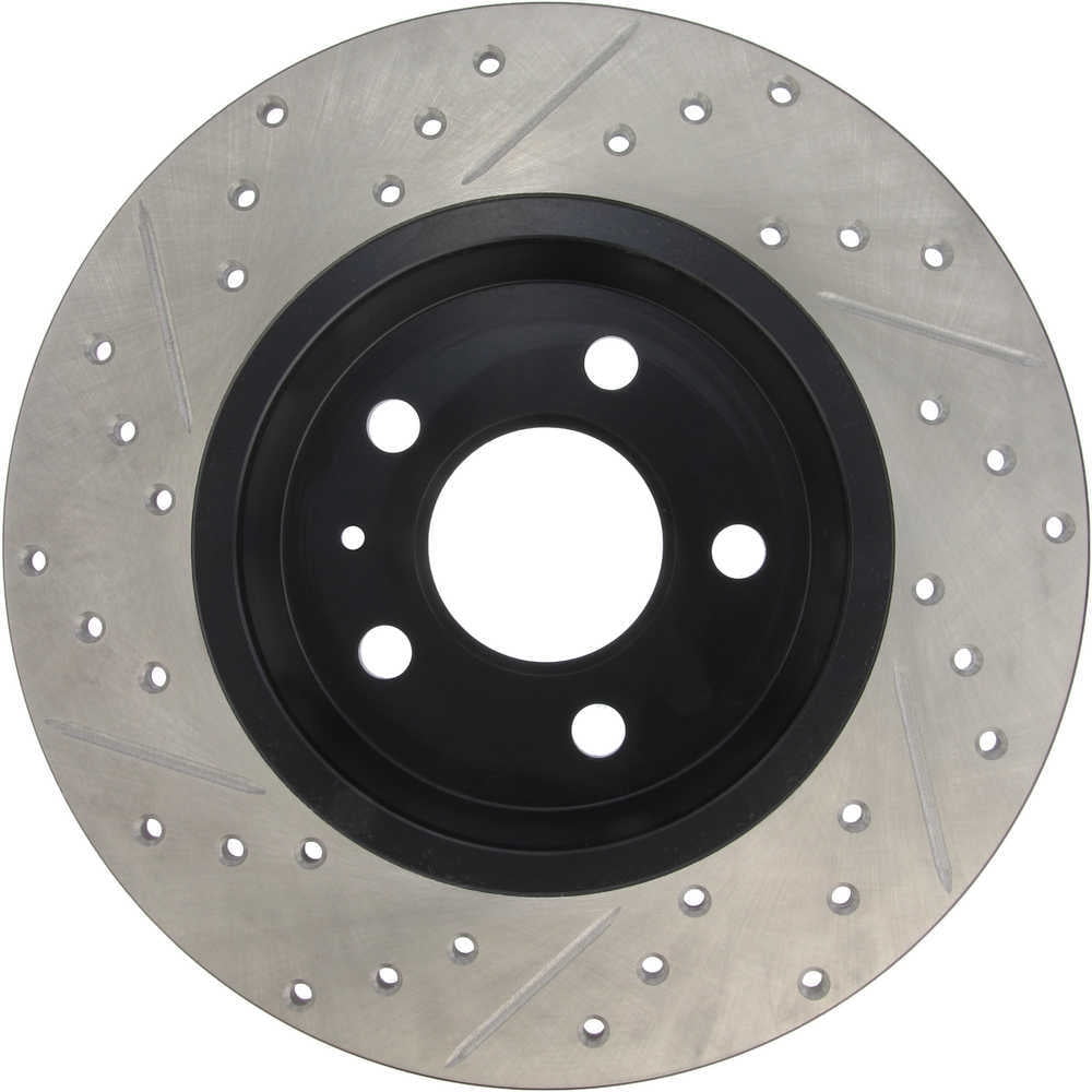 StopTech Power Slot 09-10 Audi A4/A4 Quattro / 08-10 A5 / 10 S4 Rear Left Drilled & Slotted Rotor Fits select: 2009-2017 AUDI Q5, 2019 AUDI A6
