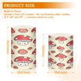 thumbnail image 3 of Flickering Flameless LED Candles set of 2 Battery Operated 18-Key Remotes Timer Halloween Fall Decor Cute Lovely Mushrooms D3''xH4''5'', 3 of 7