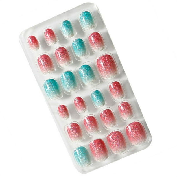 Vogacara 1 Juego de limas de longitud media para uñas de niños, prensa mate en palo, calcomanías de arte de Color sólido, suministros de salón, Kit Juegos de manicura Ocho Vogacara CE011887-08