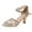 Gold, variant on "Larisalt Sandals Women,women Block Heels Square Toe Ankle Buckle Pump Heeled Sandals Gold"