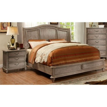 Furniture of America Calpa 2 Piece King Panel Bedroom Set