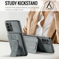 thumbnail image 3 of for Samsung Galaxy A23 5G Wallet Case with RFID Blocking Credit Card Holder, PU Leather Folio Flip Kickstand Handle Wrist Strap Shockproof Cover Women Men for Samsung A23 5G Phone Case,Gray, 3 of 9