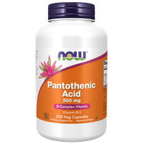 NOW Supplements, Pantothenic Acid (Vitamin B-5) 500 mg, B-Complex Vitamin, 250 Capsules