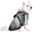 thumbnail image 2 of Fotbe Running Horse Print Small Dog Sweater Hoodies Pet Grey Hooded Soft Fleece Sweatshirts with Pocket Fall Winter Puppy Cat Sweaters Warm Clothes-X-Small, 2 of 7