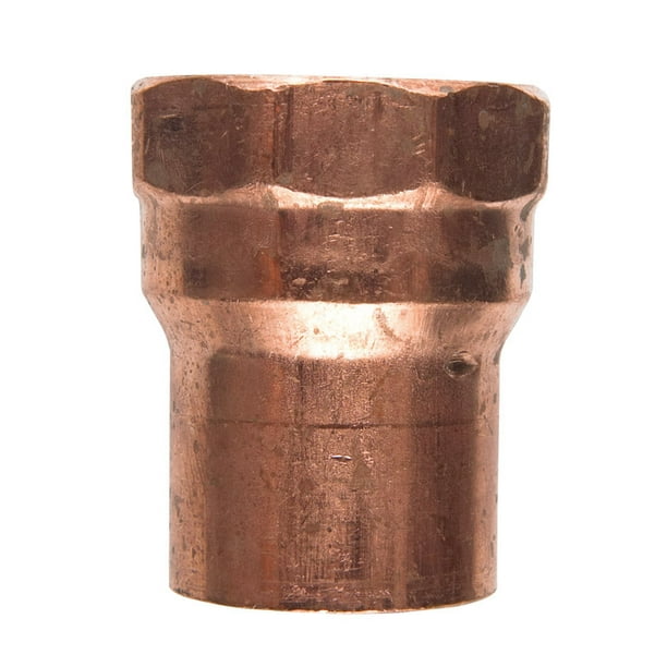 Adaptador hembra NIBCO 1/2 pulg. Soldar X 1/2 pulg. Cobre D FPT