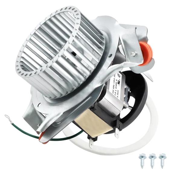 HC21ZE122 J238-11202AT Exhaust Venter Motor for Bryant Payne Furnace, Includes Blower Wheel and Mounting Bracket