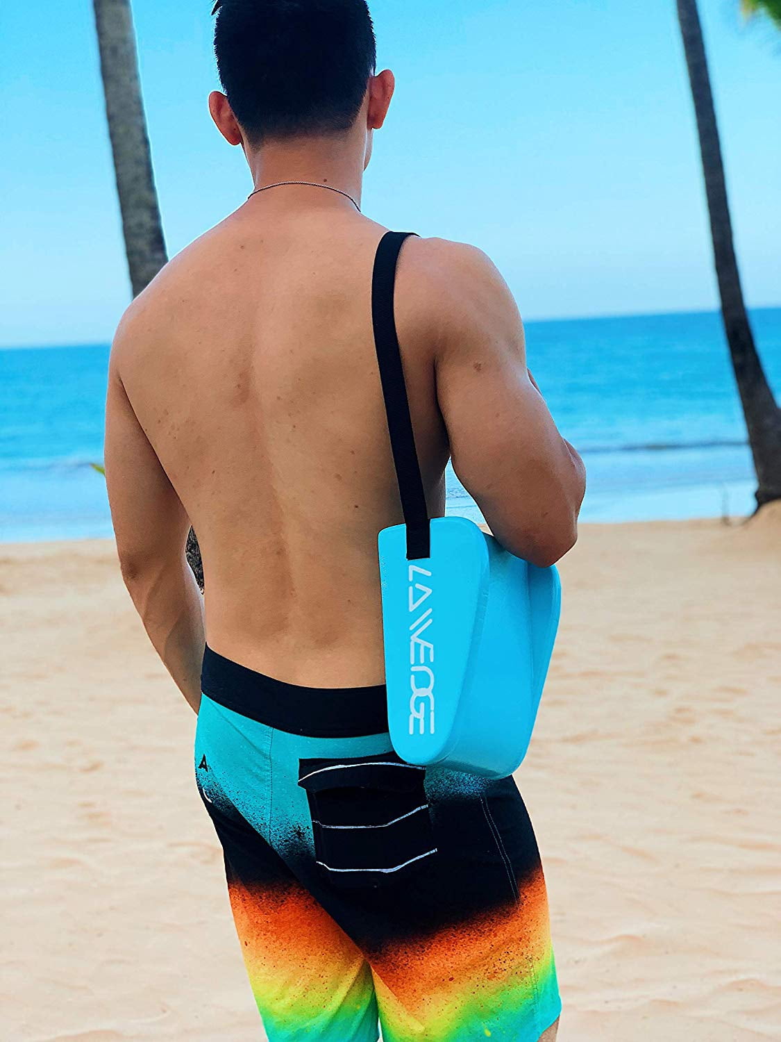 LA-Wedge - Beach Headrest and Accessory Bag - Ocean Blue