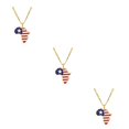 thumbnail image 1 of Justharion Se Démarquer avec à la Mode Afrique Carte Pendentif Collier Déclaration Pièce Colliers Liberia 3Set, 1 of 6