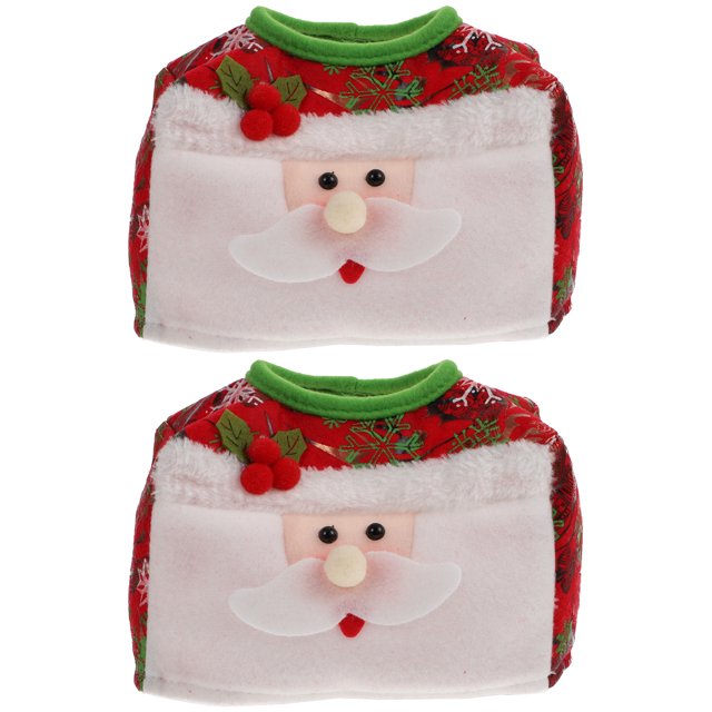 GOOHOCHY - Juego de 2 cajas de pañuelos desechables navideñas para el hogar. Decoración de escritorio.