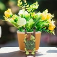thumbnail image 5 of Flower Pot Hugger Turtle Hanging Decor Garden Pot Pal Climber Ornaments for Home Indoor Outdoor Garden Yard Balcony Patio Plants Flower Succulent Decor (1 Count) & CUSTOM Storage Carrier, 5 of 6